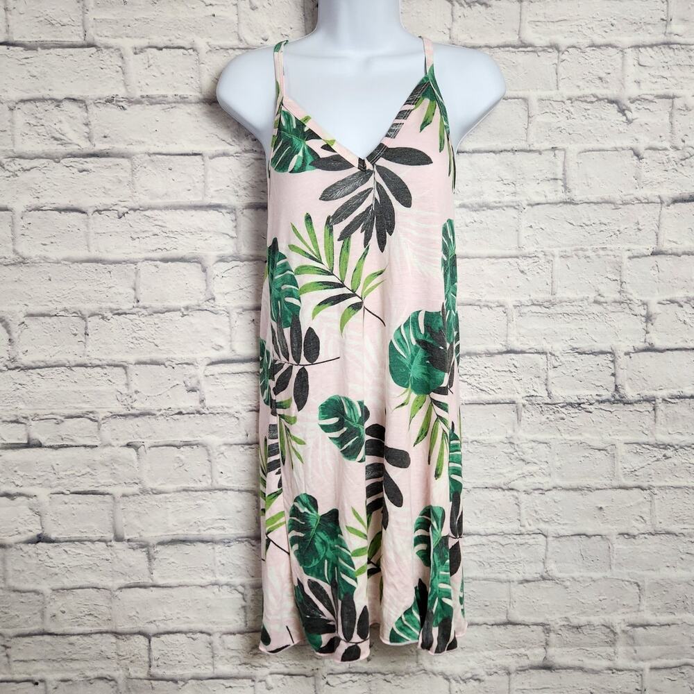 🌼NWT Miken Swim Juniors Small Printed Cover-Up Dress Fairy Tale/Lush Meadow